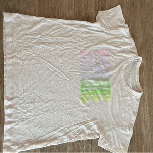 Aerie Oversized Colorful Graphic Tee/Bathing Suit Coverup